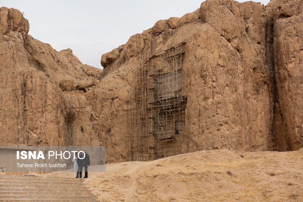 نقش رستم نیازمند مرمت اضطراری و اصلاح زیرساختهاست/ فعالیت بزرگترین کارگاه مرمت صخره در آرامگاه خشایارشاه