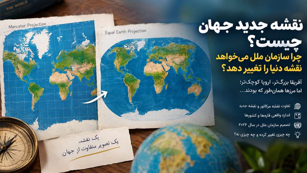 نقشه جدید جهان چیست و چرا سازمان ملل میخواهد نقشه دنیا را تغییر دهد؟